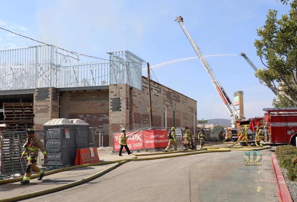 Commercial Fire at Former Toys “R” Us in La Mesa